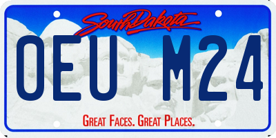 SD license plate 0EUM24