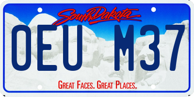 SD license plate 0EUM37
