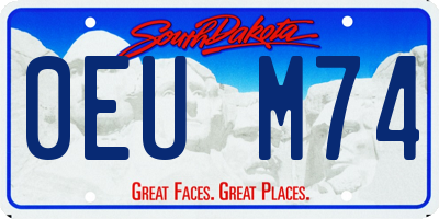 SD license plate 0EUM74