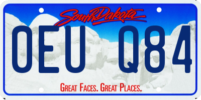 SD license plate 0EUQ84