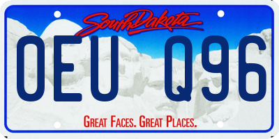 SD license plate 0EUQ96