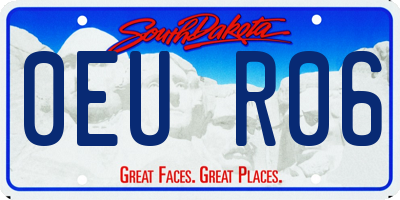 SD license plate 0EUR06