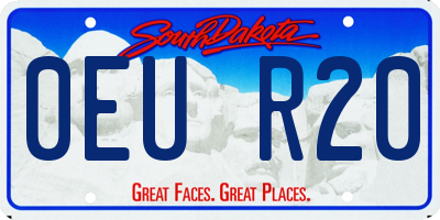 SD license plate 0EUR20