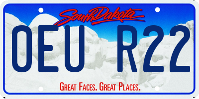 SD license plate 0EUR22