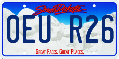 SD license plate 0EUR26