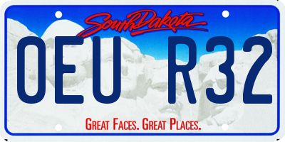 SD license plate 0EUR32