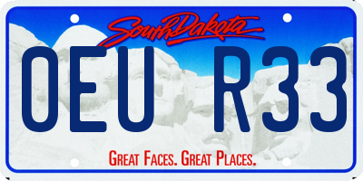 SD license plate 0EUR33