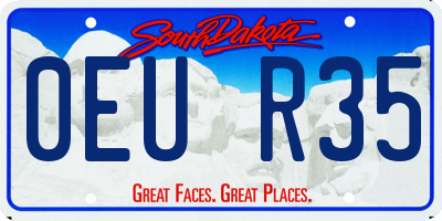 SD license plate 0EUR35