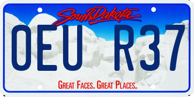 SD license plate 0EUR37