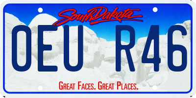 SD license plate 0EUR46