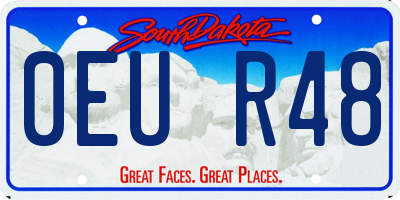SD license plate 0EUR48