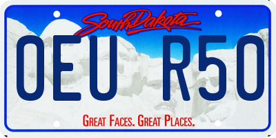 SD license plate 0EUR50