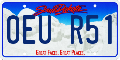 SD license plate 0EUR51