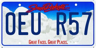 SD license plate 0EUR57