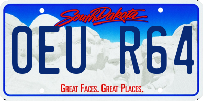 SD license plate 0EUR64