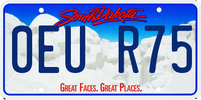 SD license plate 0EUR75