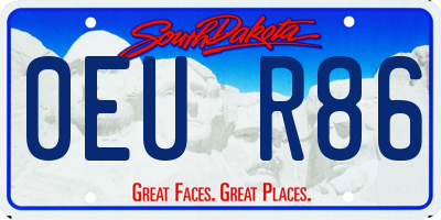 SD license plate 0EUR86