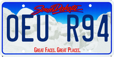 SD license plate 0EUR94