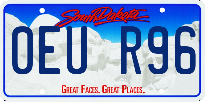 SD license plate 0EUR96