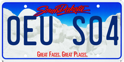 SD license plate 0EUS04