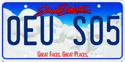 SD license plate 0EUS05