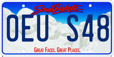 SD license plate 0EUS48