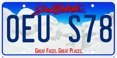 SD license plate 0EUS78