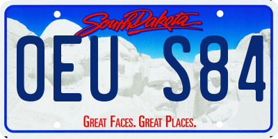 SD license plate 0EUS84
