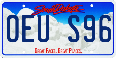 SD license plate 0EUS96