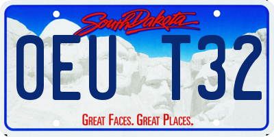 SD license plate 0EUT32