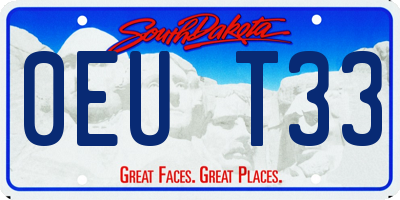 SD license plate 0EUT33