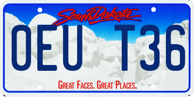 SD license plate 0EUT36