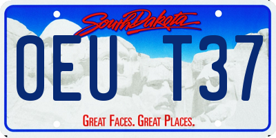 SD license plate 0EUT37
