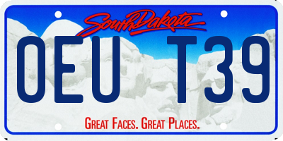 SD license plate 0EUT39