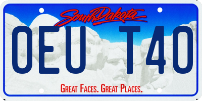 SD license plate 0EUT40