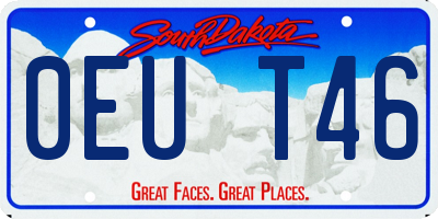 SD license plate 0EUT46