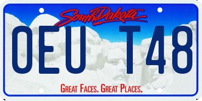 SD license plate 0EUT48