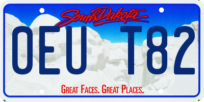 SD license plate 0EUT82