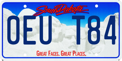 SD license plate 0EUT84