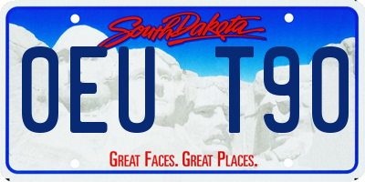 SD license plate 0EUT90