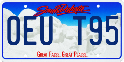 SD license plate 0EUT95