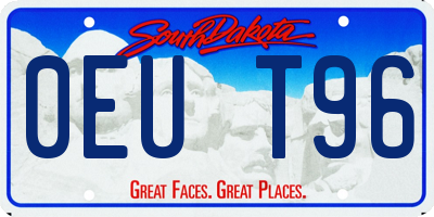 SD license plate 0EUT96