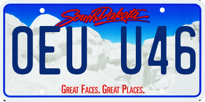 SD license plate 0EUU46