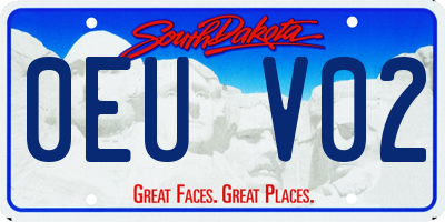 SD license plate 0EUV02