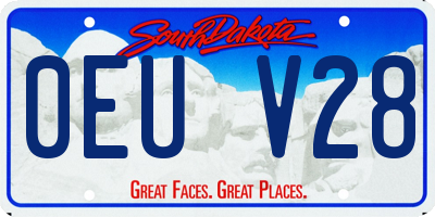 SD license plate 0EUV28