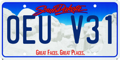 SD license plate 0EUV31
