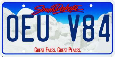 SD license plate 0EUV84
