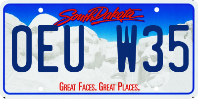 SD license plate 0EUW35