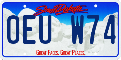 SD license plate 0EUW74