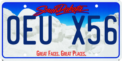 SD license plate 0EUX56